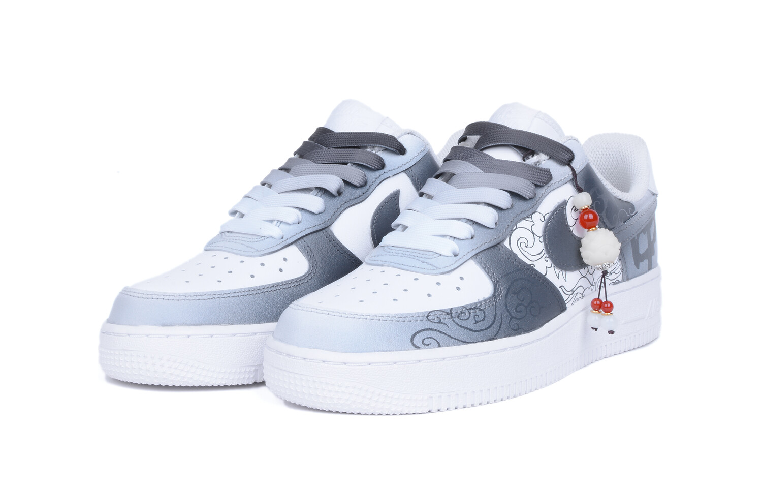 

Кроссовки Nike Air Force 1 Skateboard Shoes Men Low-Top Black White Gray
