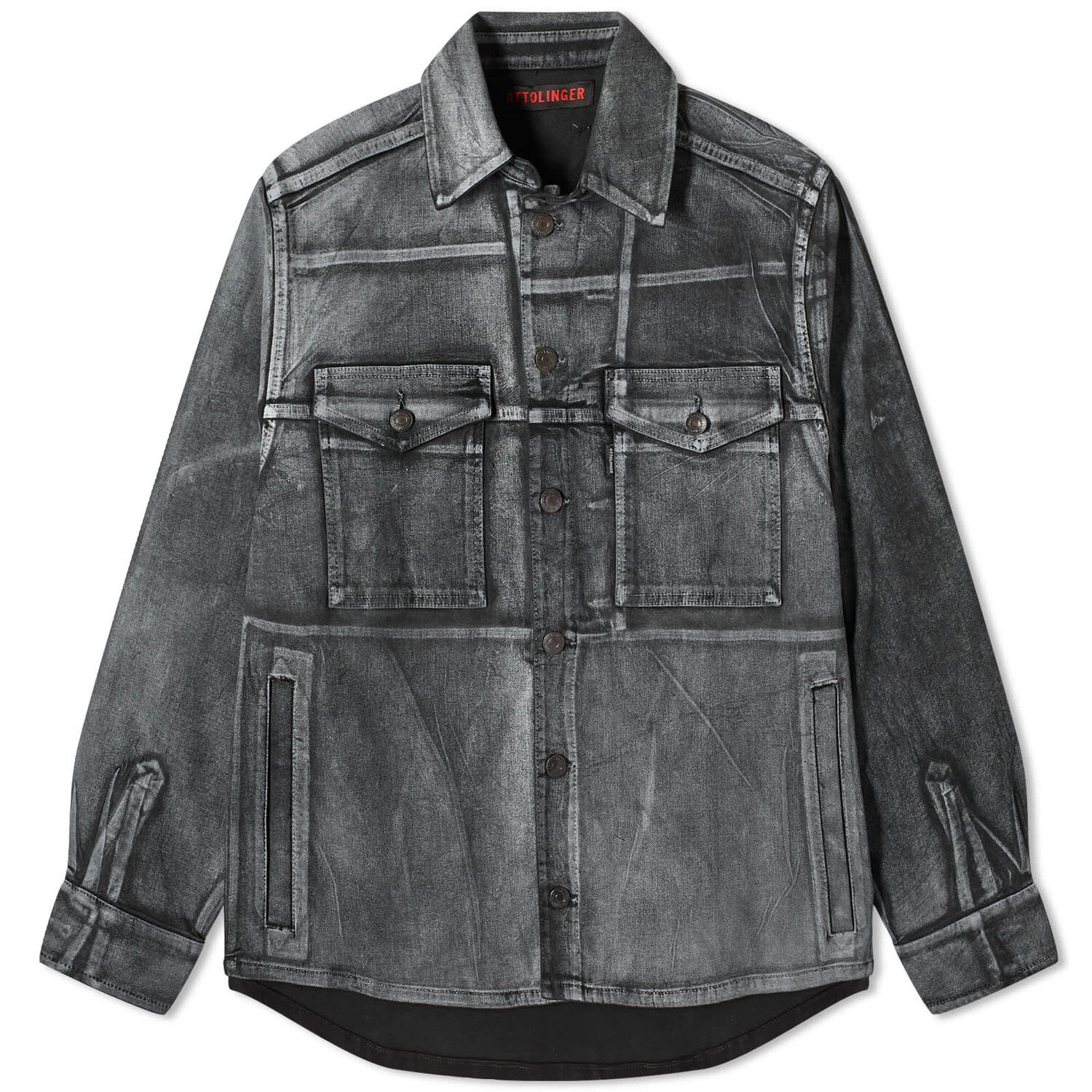 

Рубашка Ottolinger Oversized Denim, цвет Black & White Paint