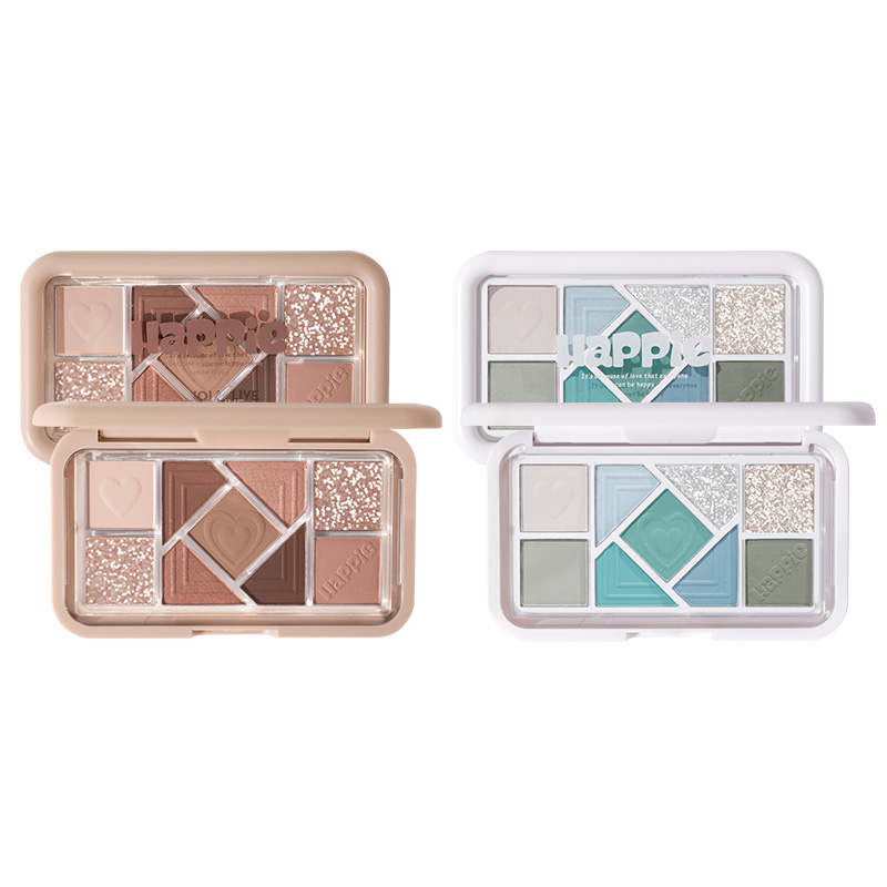 

Hold Live Маленькая розовая палетка с девятью цветами теней для век, легко растушевываются, шиммер, натуральный