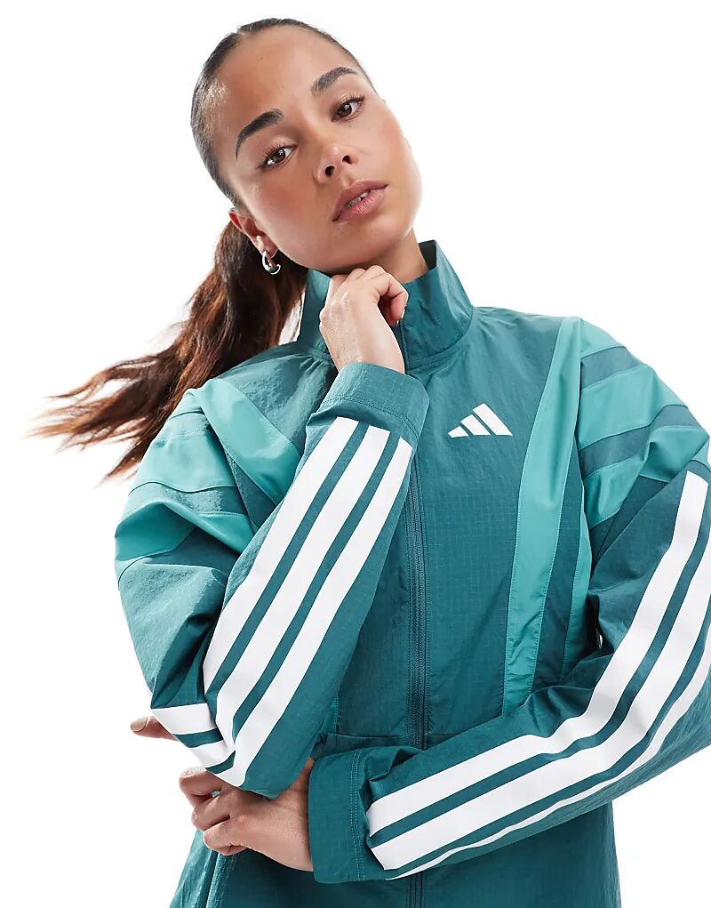 

Куртка для бега Adidas Running Adizero из архива в нежно-бирюзовом цвете Adidas Performance