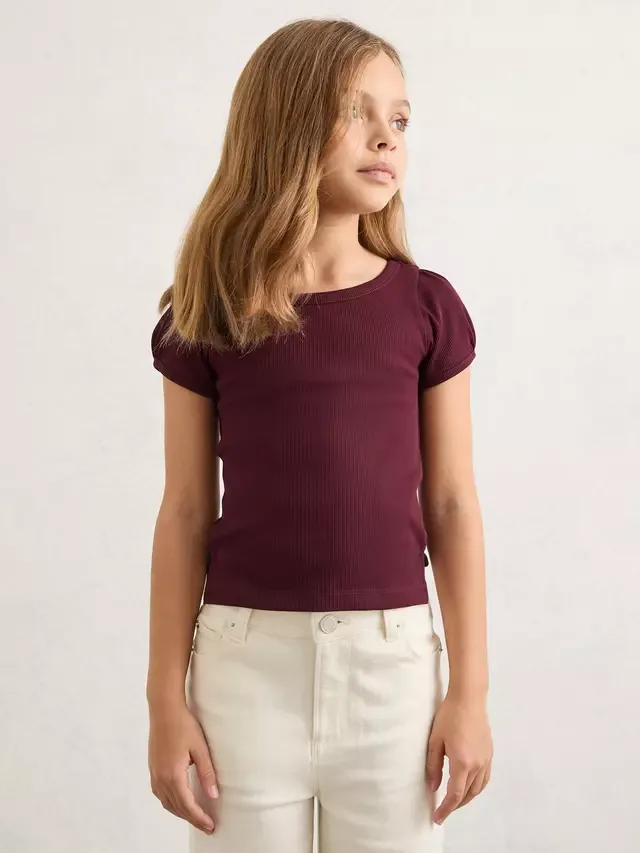 Детская футболка Gracie, бордовая Reiss
