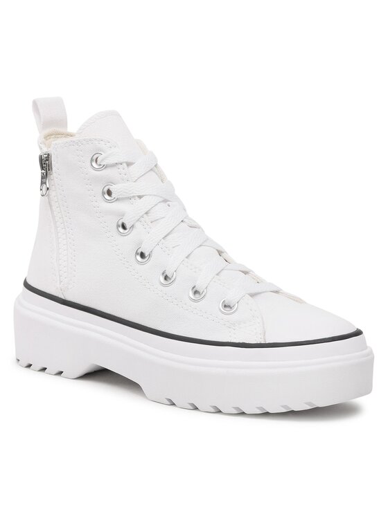 Тканевые кроссовки Chuck Taylor All Star Lugged Lift Hi A03012C Converse, белый — фото 2
