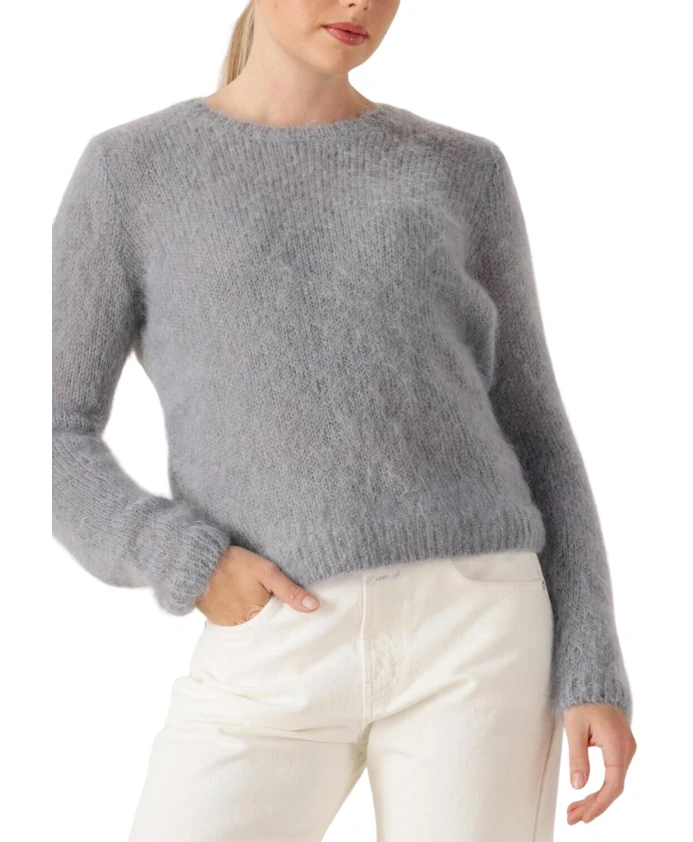 

Вязаный свитер Chouky с круглым вырезом Des Petits Hauts, серый