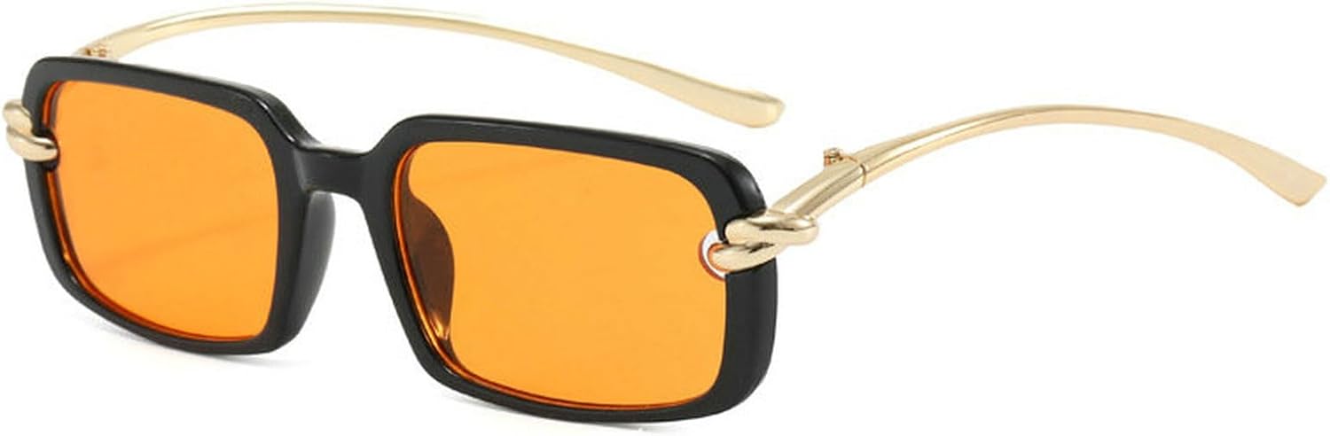 

Солнцезащитные очки COTIA 2026 в квадратной оправе для женщин и мужчин, с оригинальным дизайном, прямоугольной формой и необычной формой, в стиле ретро, ​​хип-хоп, Black Orange