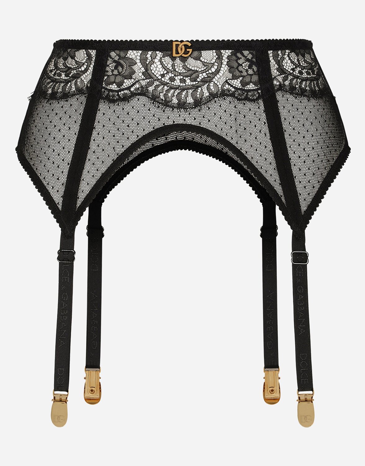 

Кружевной пояс для чулок Dolce & Gabbana, черный