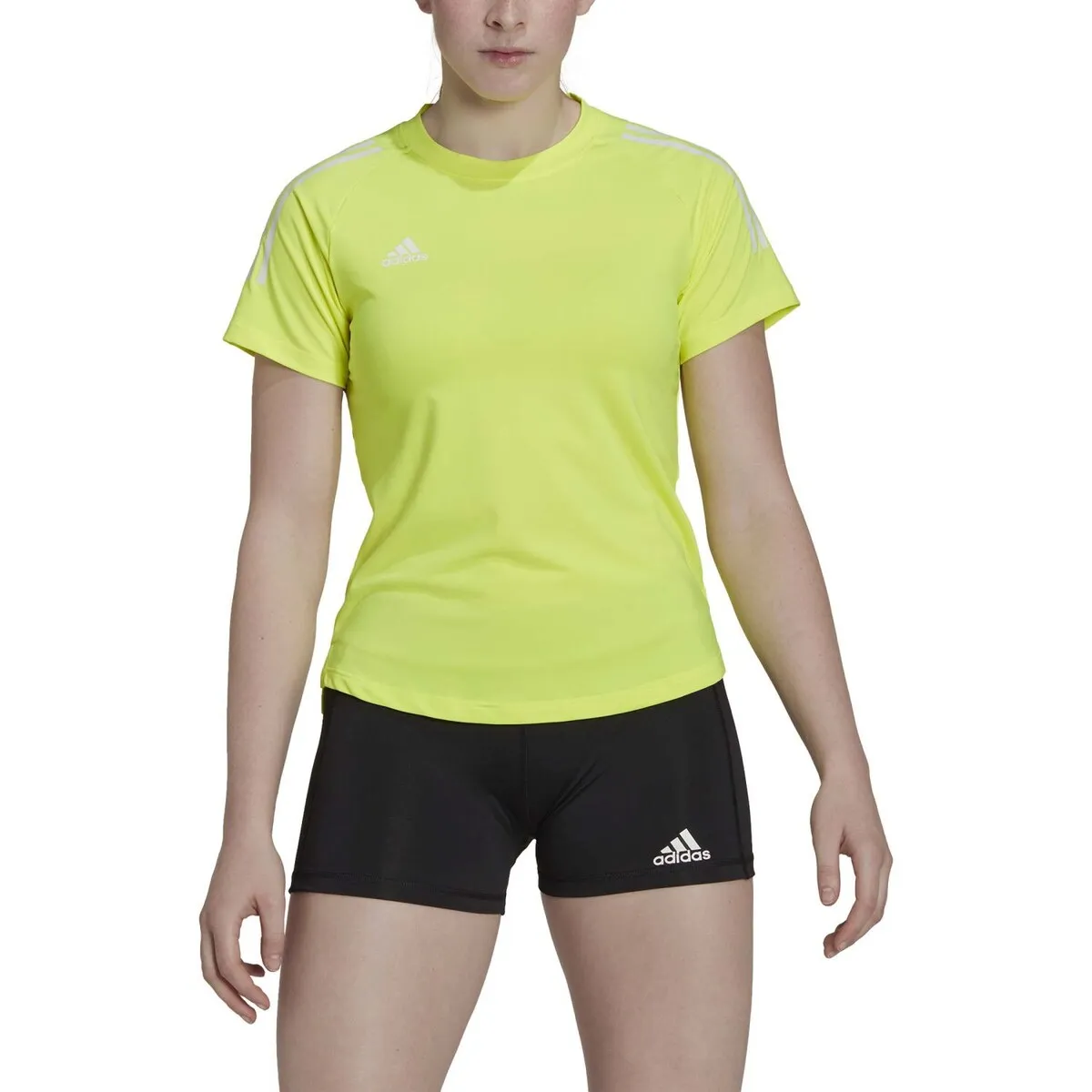 Женская волейбольная футболка HILO adidas, желтый — фото 3