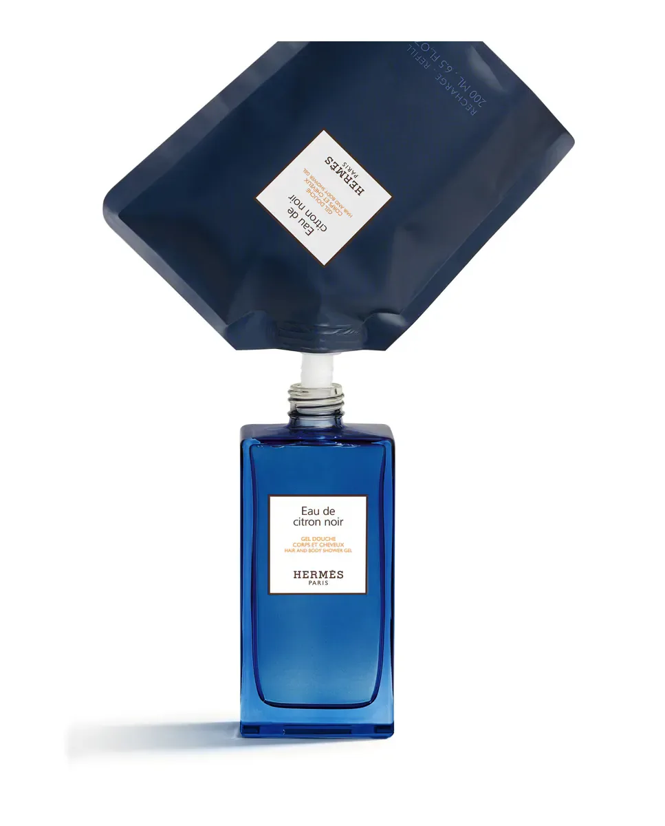 Запасной гель для душа для тела и волос Eau de Citron Noir 200 мл Hermès — фото 2