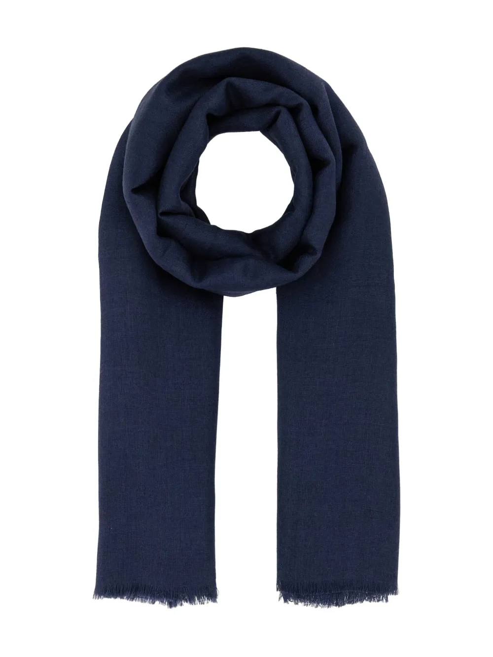 

Шарф с бахромой Weekend Max Mara, синий