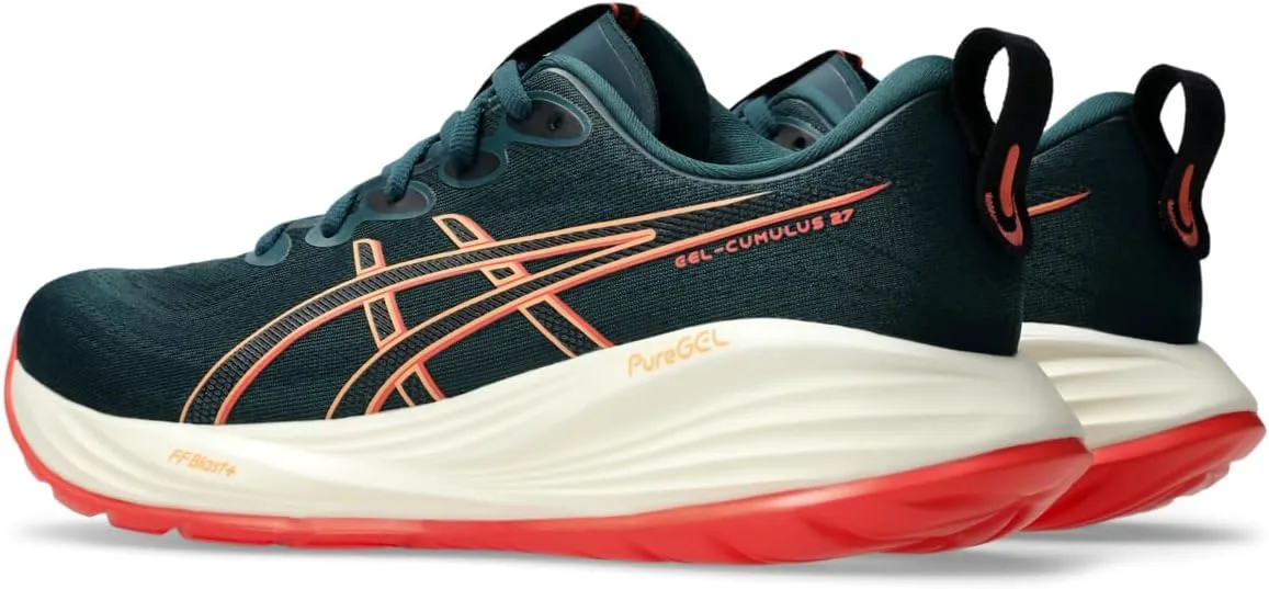 

Мужские кроссовки для бега ASICS Gel-Cumulus 27, зеленый/коралловый