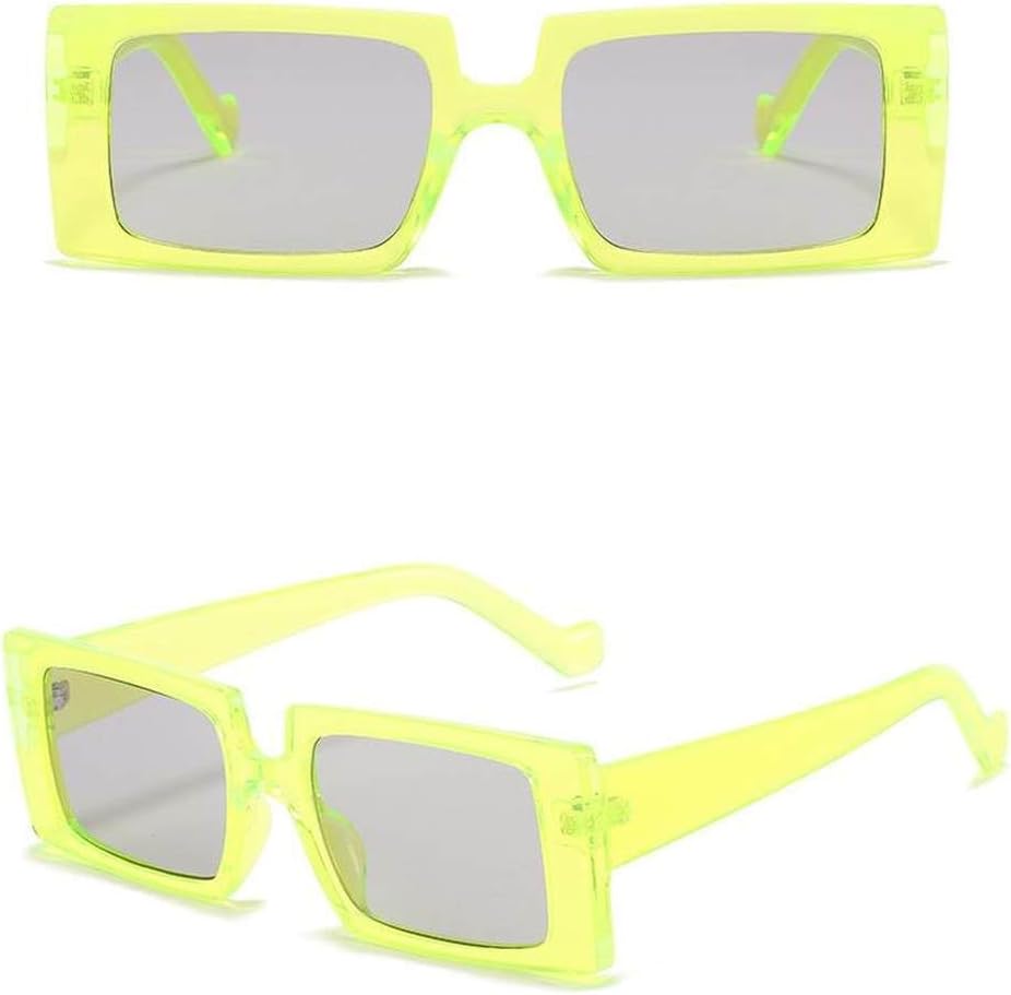 

Женские солнцезащитные очки в винтажном стиле, маленькие прямоугольные, классические женские солнцезащитные очки, очки для женщин с защитой от ультрафиолета UV400 LVTFCO, Green Gray