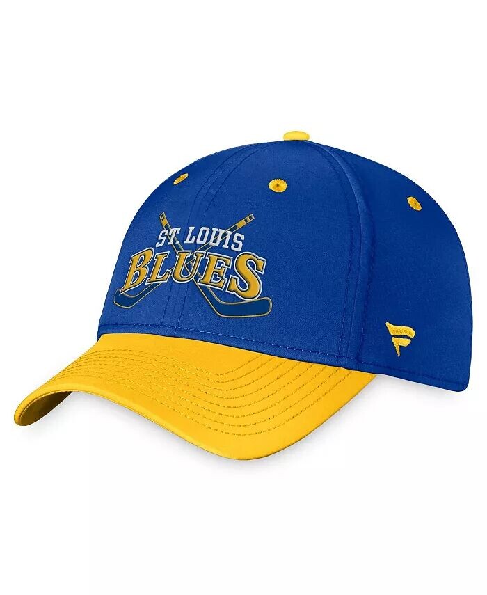 

Мужская сине-золотая шляпа St. Louis Blues Heritage Flex в винтажном стиле Fanatics