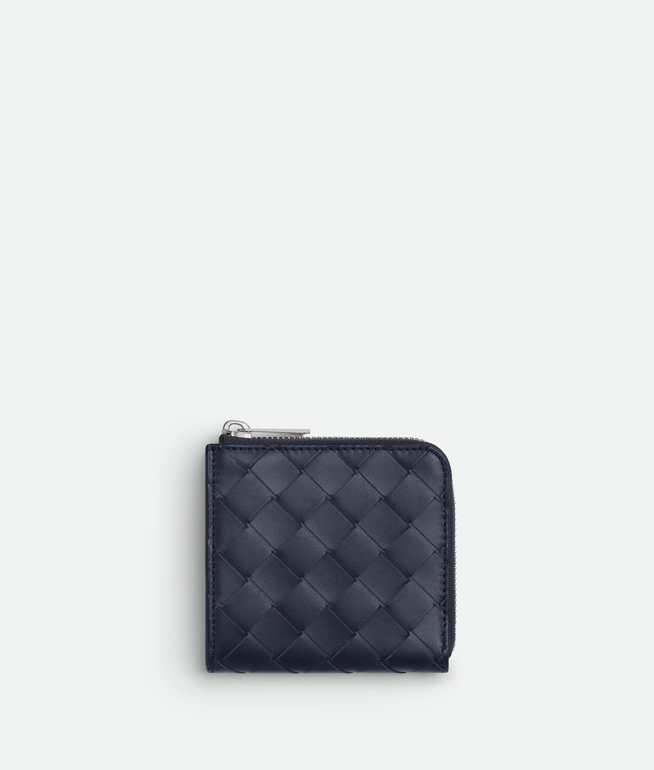 

Intrecciato square zip around wallet BOTTEGA VENETA, бездна/кипарис