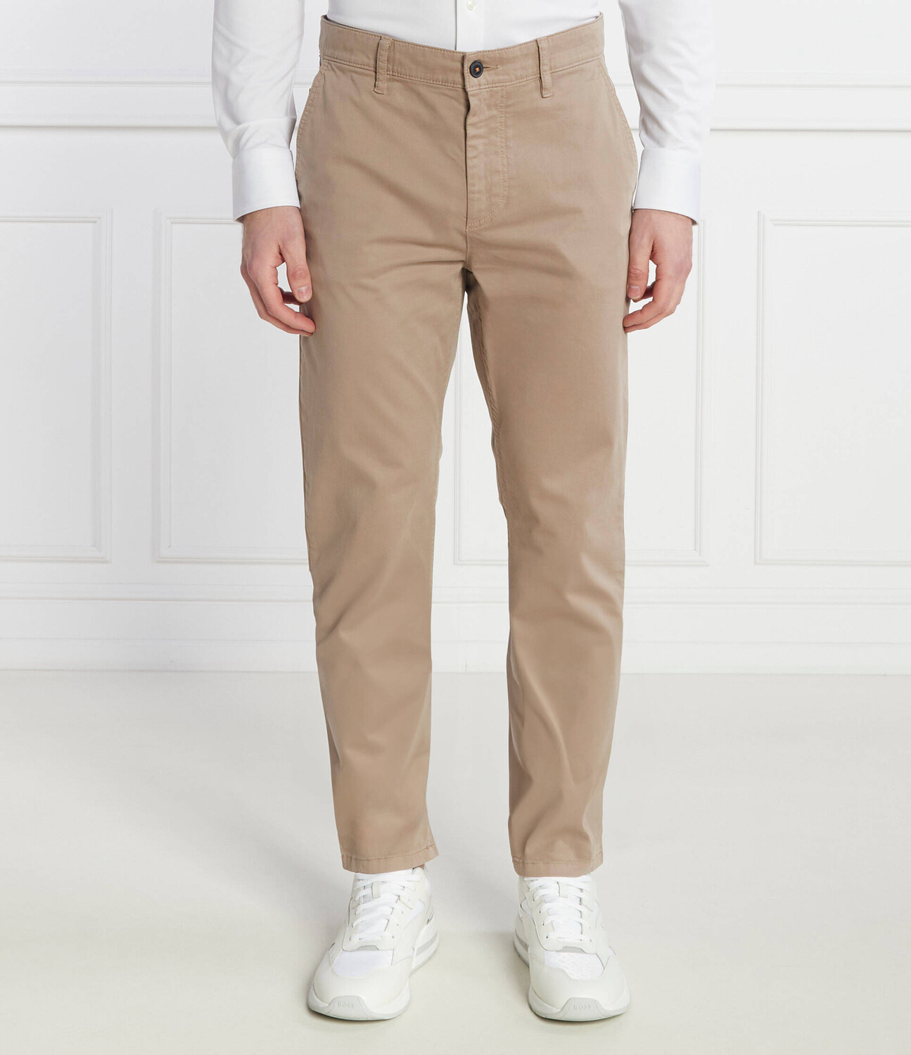 

Брюки BOSS ORANGE Chino_tapered Tapered fit, коричневый
