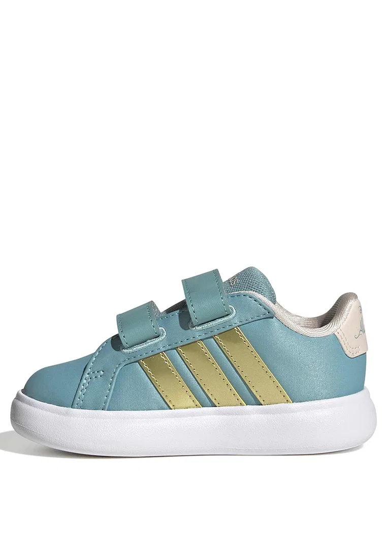 Кроссовки детские, Disney, Adidas, Grand Court 3.0, бирюзовый — фото 4