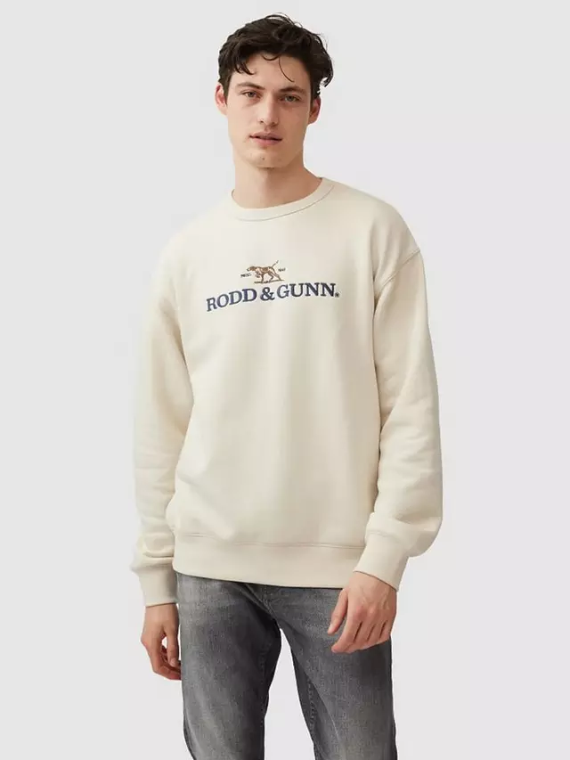 

Свитер Rodd & Gunn Cotton Blend Logo Embroidered, песочный