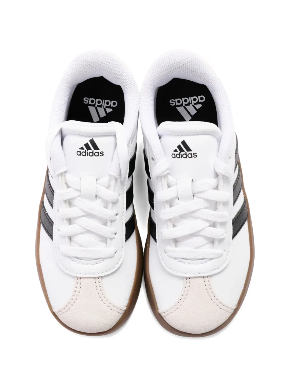 Кроссовки Vl Court 3.0 из кожи Adidas Kids, белый — фото 4