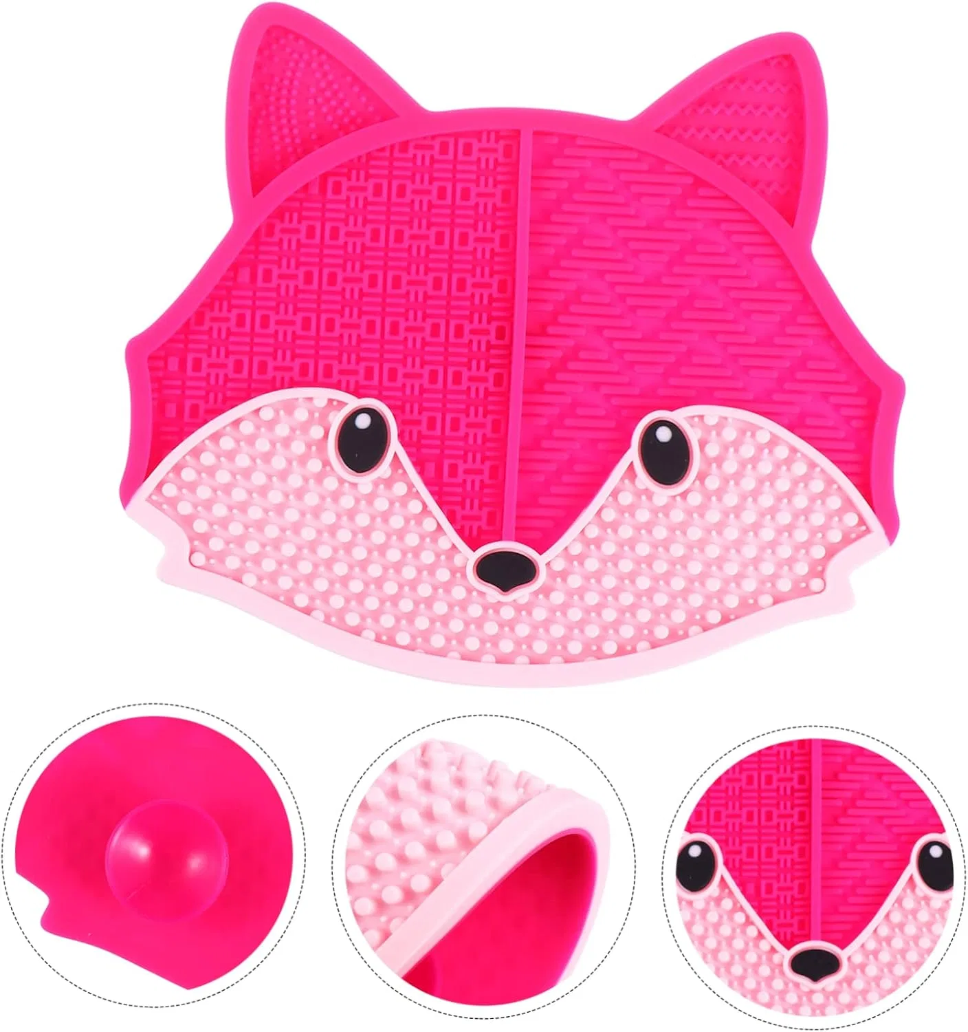 Силиконовый коврик для очистки кистей minkissy 17x15 см — фото 3