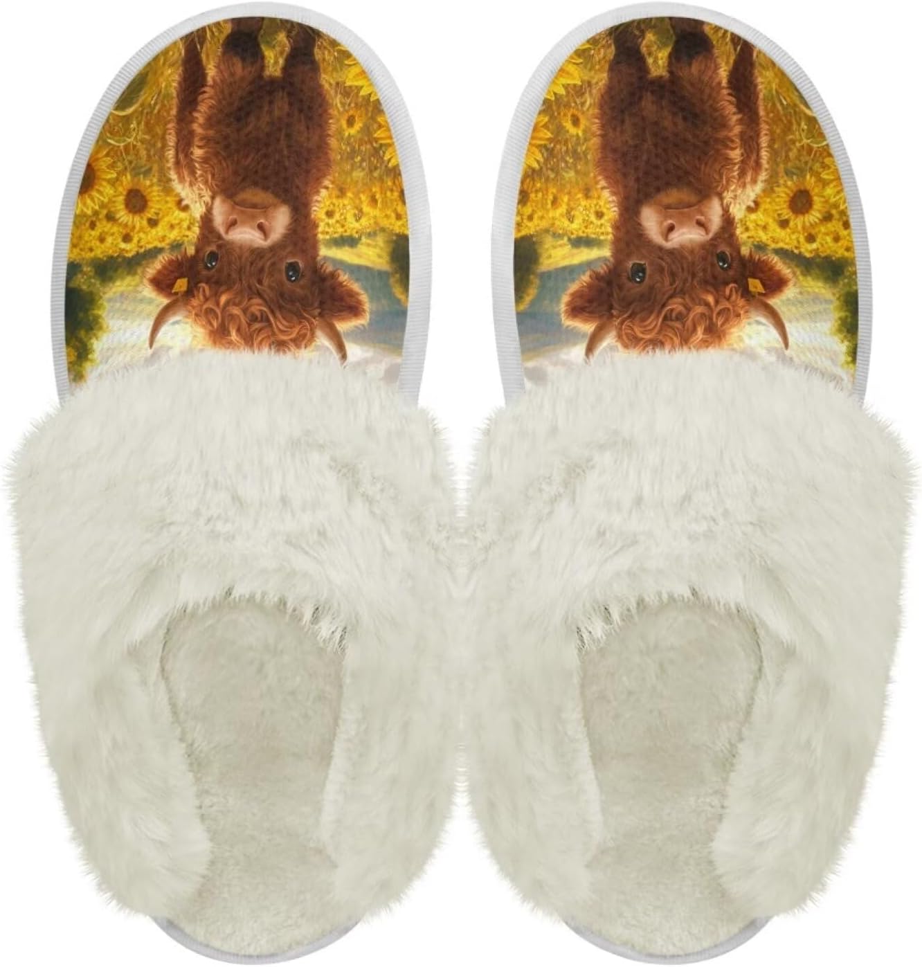 

Пушистые плюшевые тапочки с меховой отделкой Chaqlin