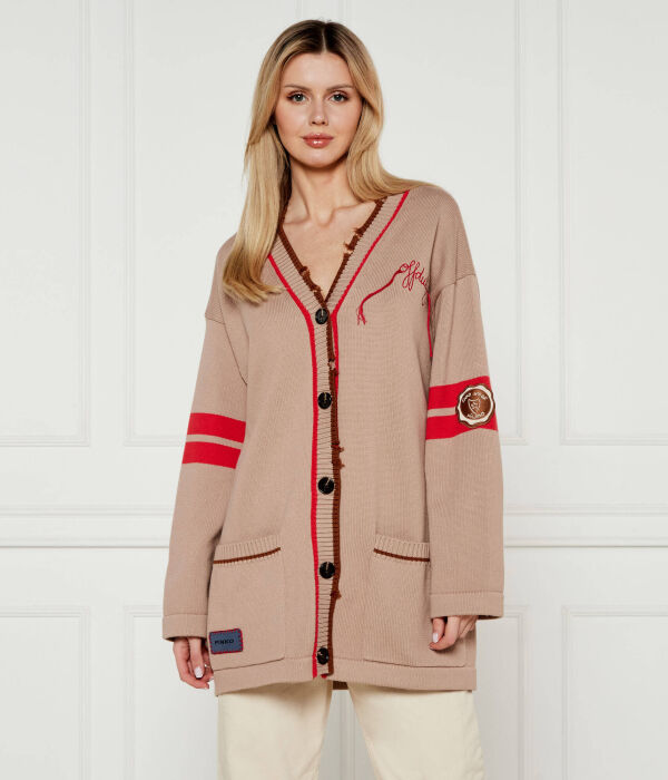

Кардиган Боргезе Oversize fit Pinko, желтый