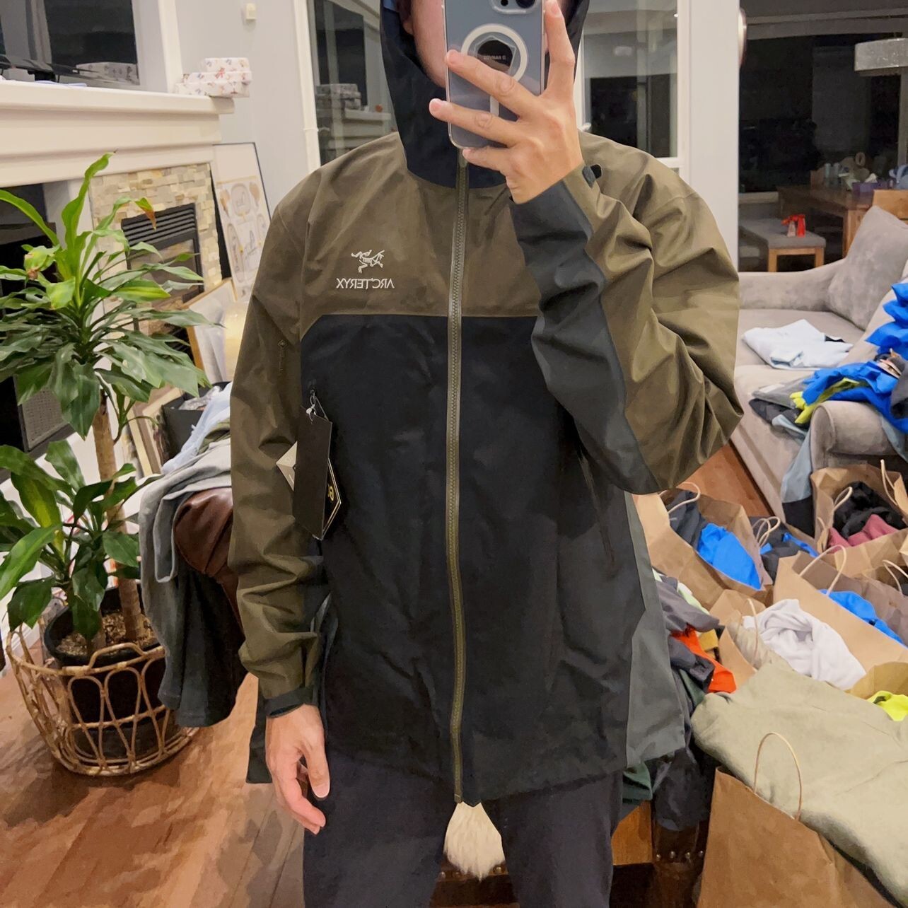 Мужская уличная куртка Beta Series, цвет титановый черный Arcteryx, черный — фото 3