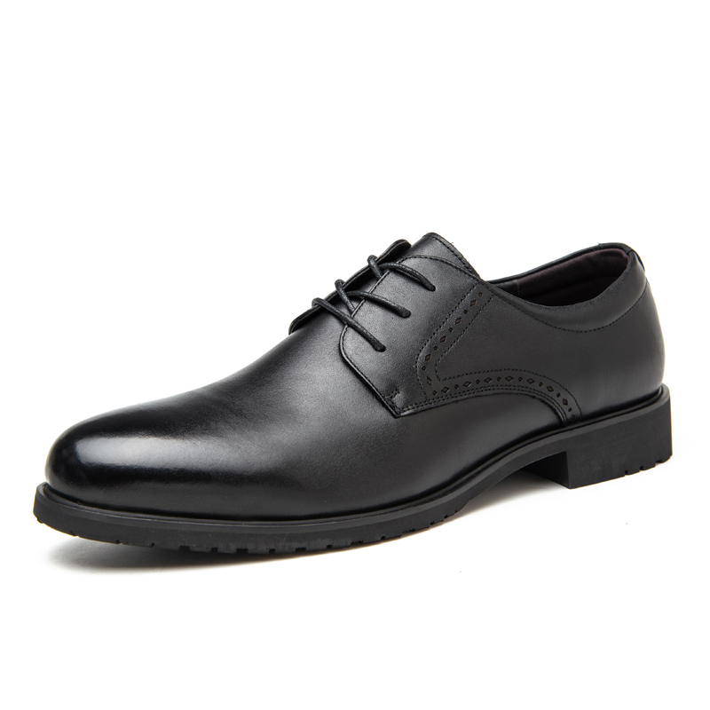 

SHUPATE Мужские черные классические туфли однослойные, цвет Black Single Layer Shoes