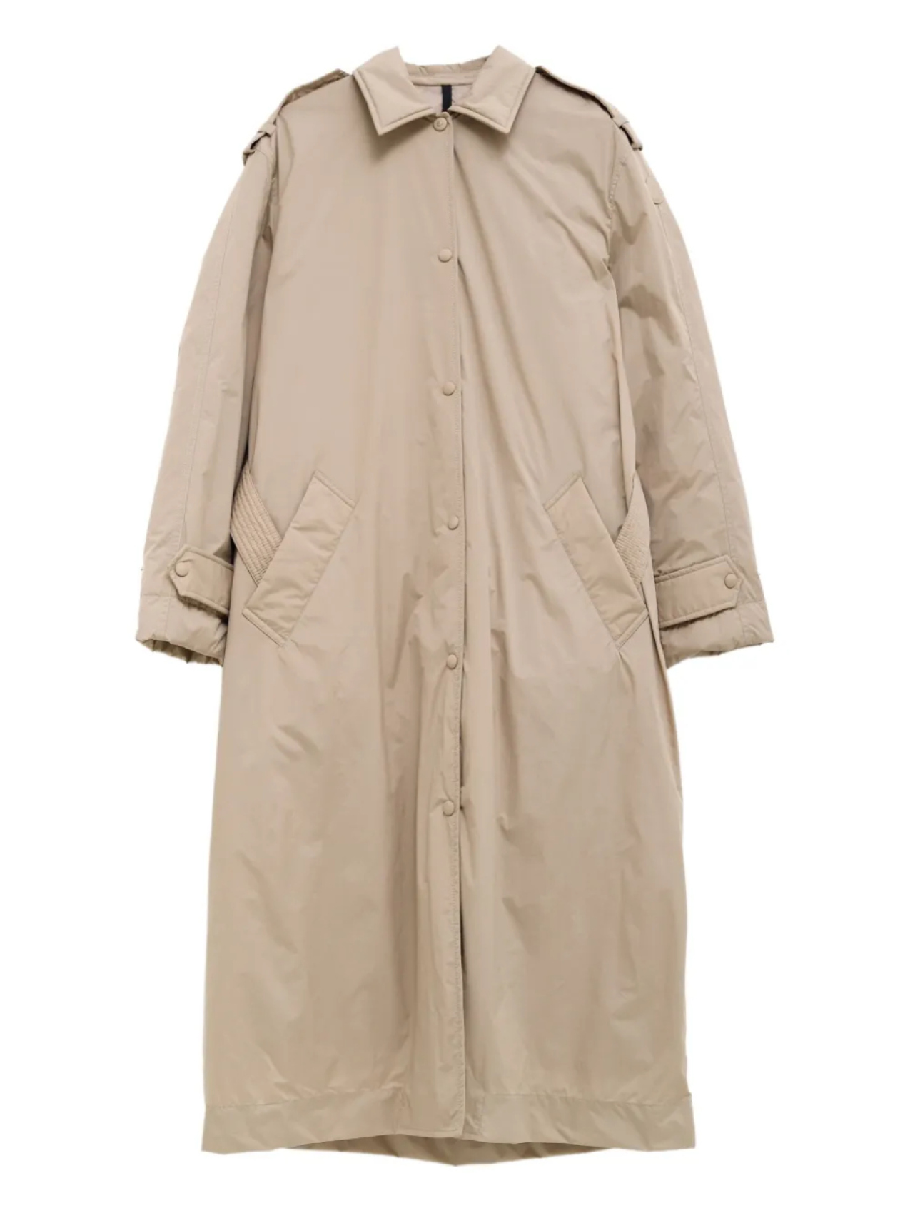 

Пальто с поясом Moncler, нейтральный