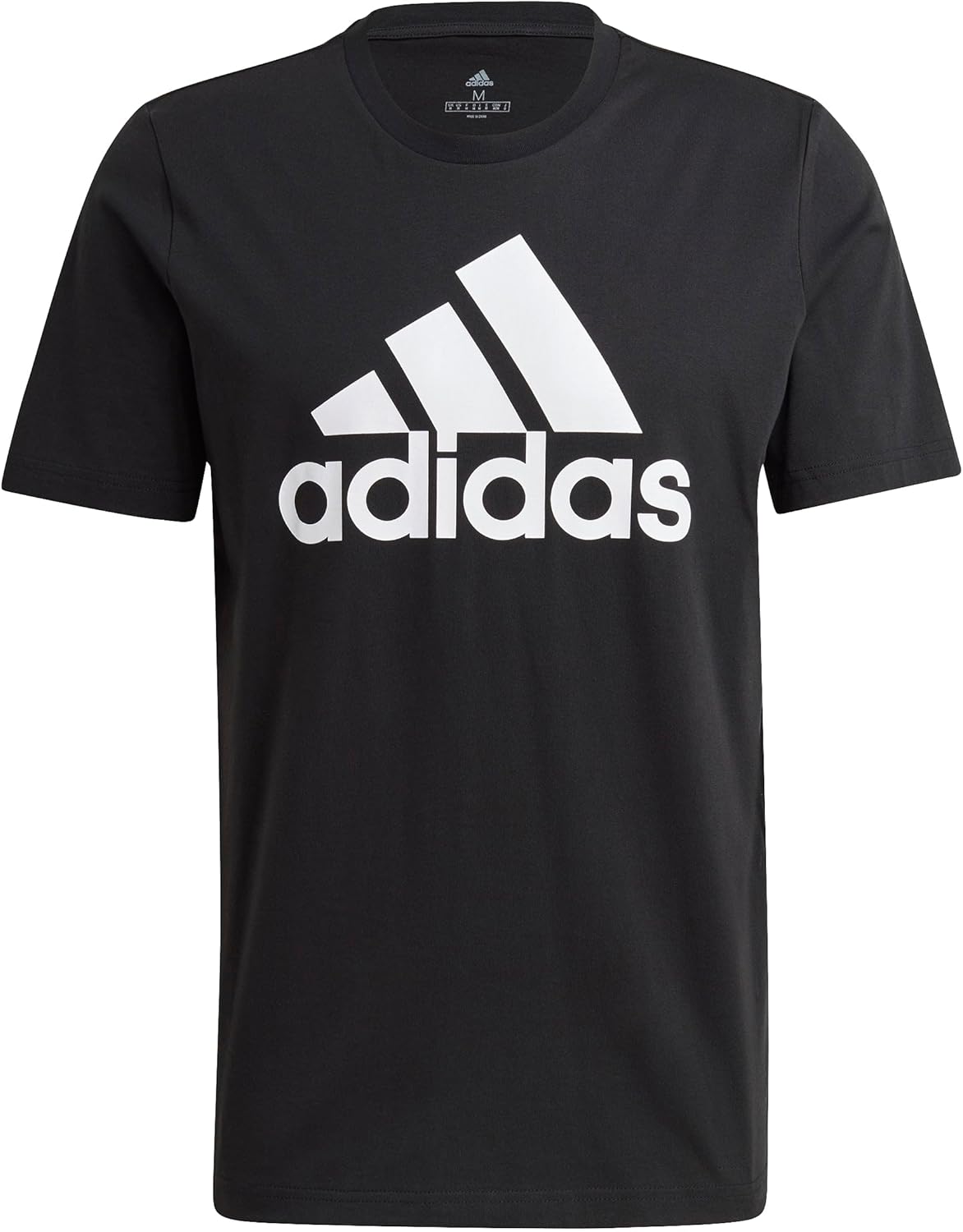

Футболка Adidas ECQ96 Essentials Single Jersey Big Logo с коротким рукавом, черно-белый