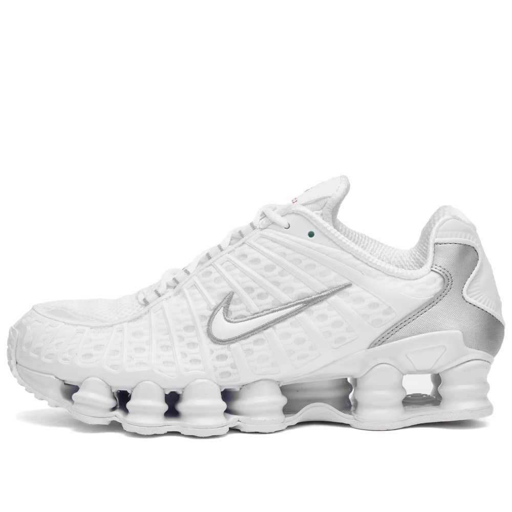 Nike Кроссовки Шокс ТЛ Ж, белый/серебристый металлик — фото 2