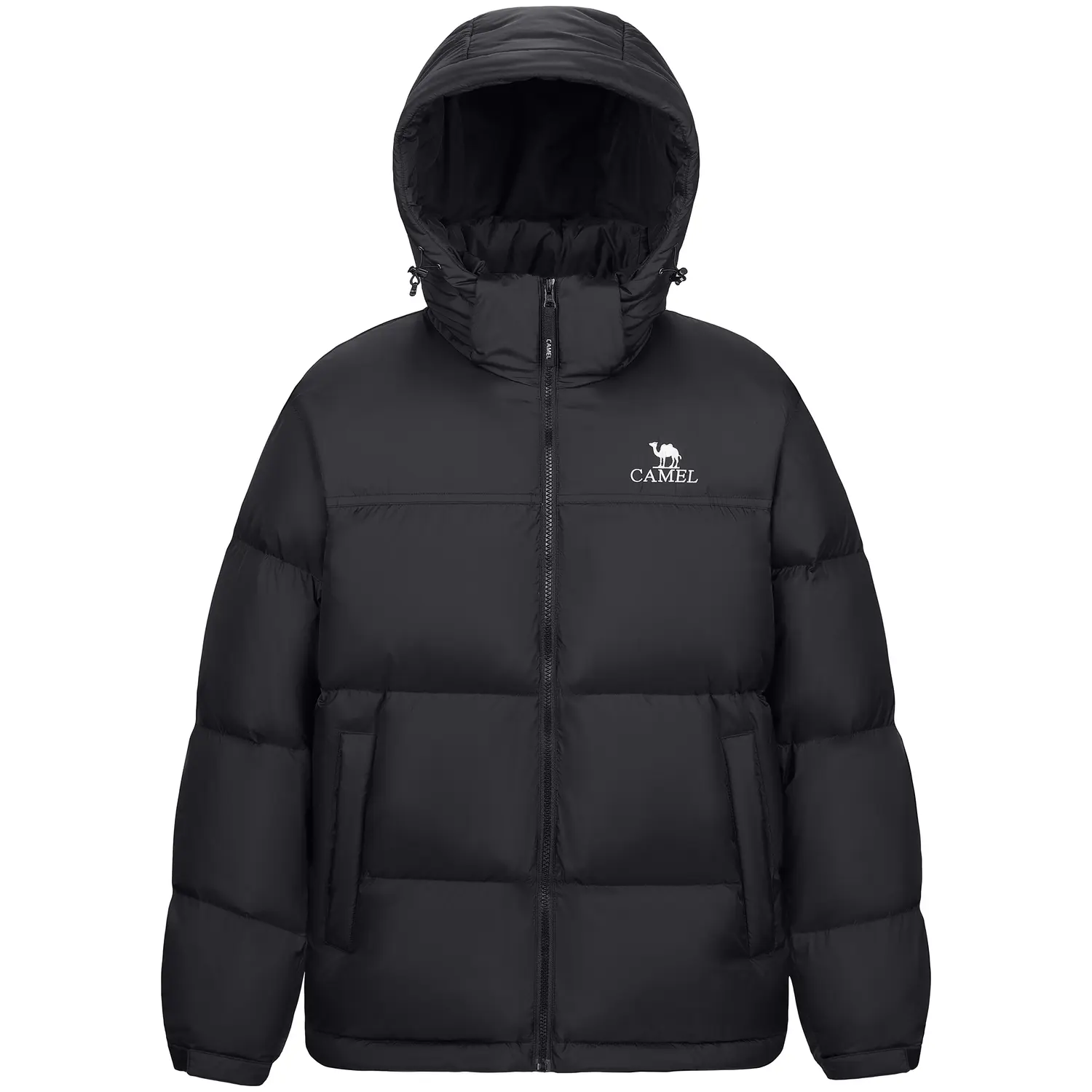 

CAMEL Пуховик Unisex Night Black/Night Black с капюшоном утепленный