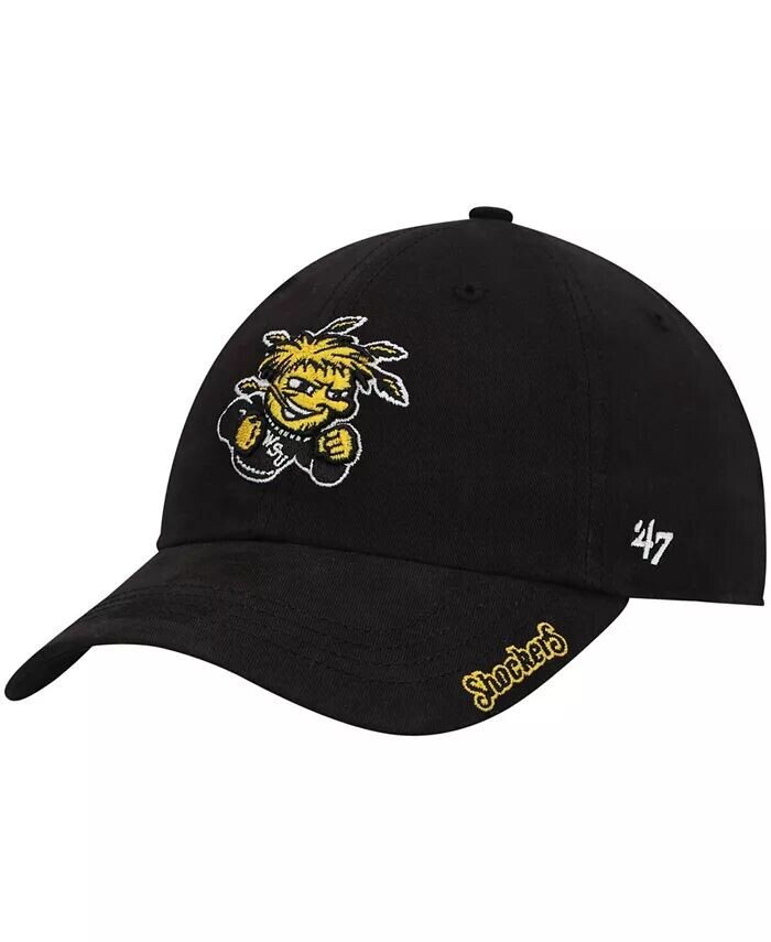 

Женская черная шапка Wichita State Shockers Miata Clean Up Adjustable '47 Brand