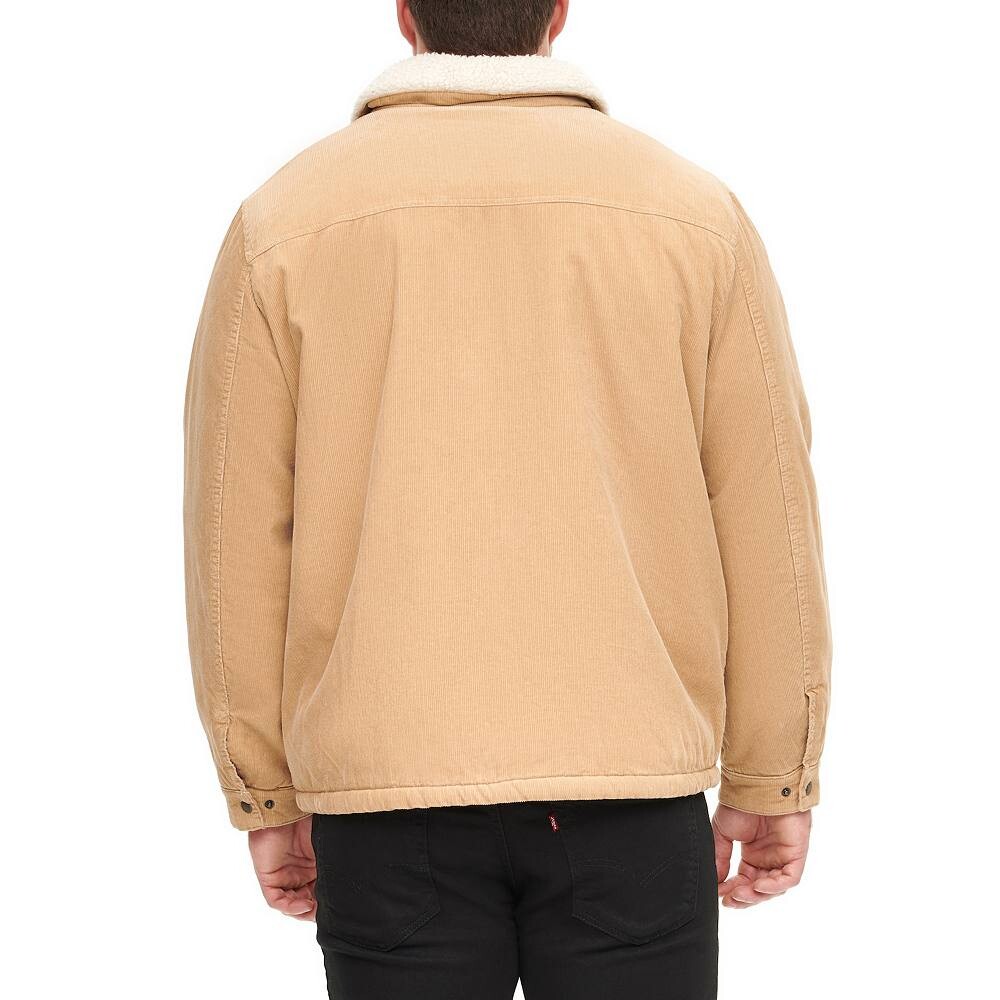 Классическая вельветовая куртка на подкладке из шерпы Big & Tall Levi's, темно-синий — фото 3