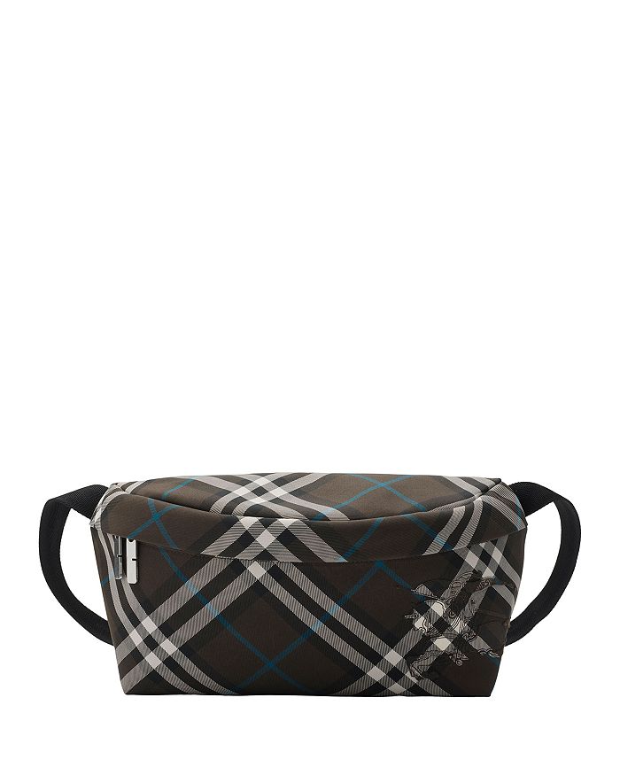 

Сумка на пояс Check Burberry, черный