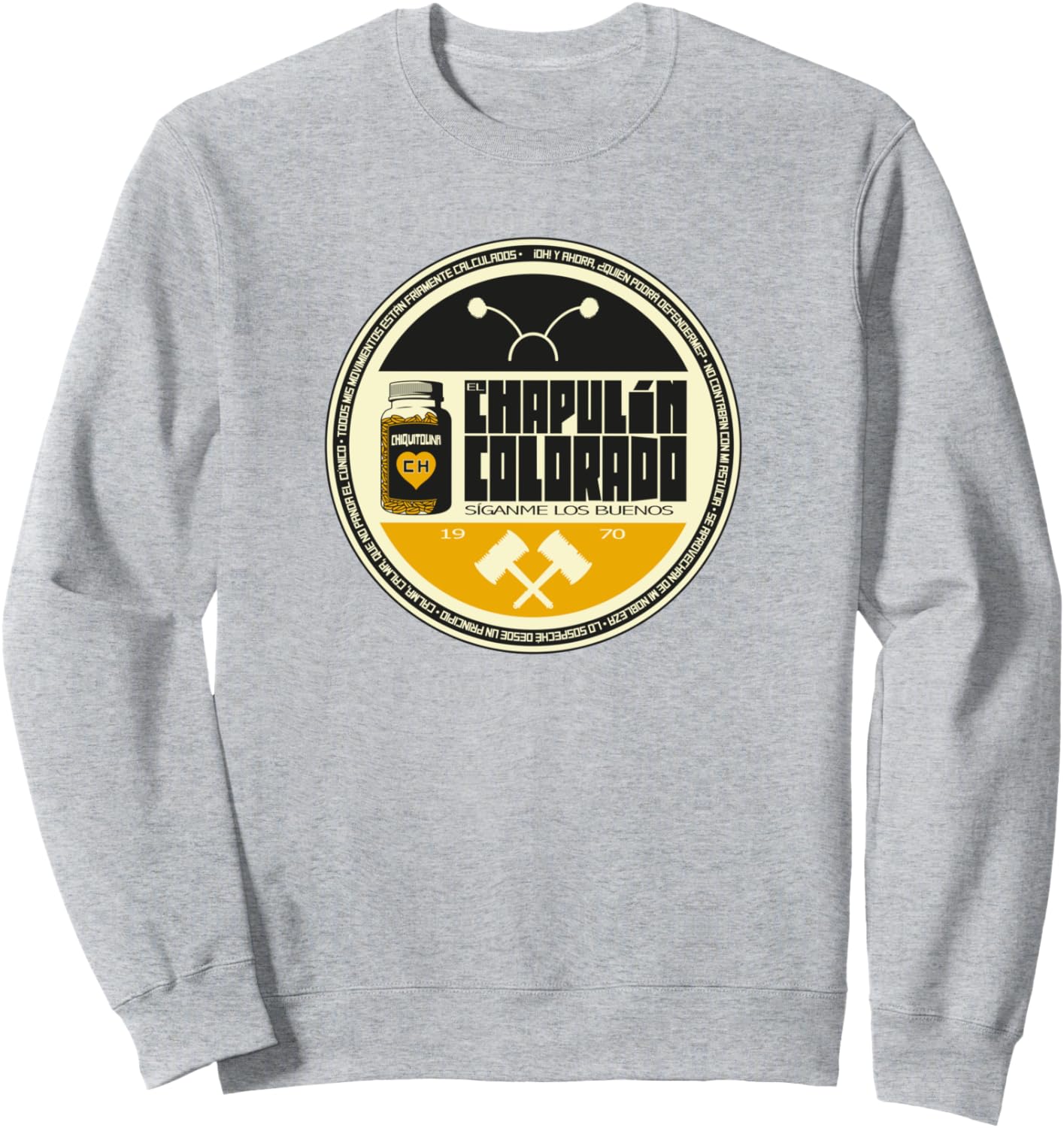 

Chapulin Colorado - забавная толстовка с оригинальным дизайном для детей, подростков, женщин и мужчин, серый