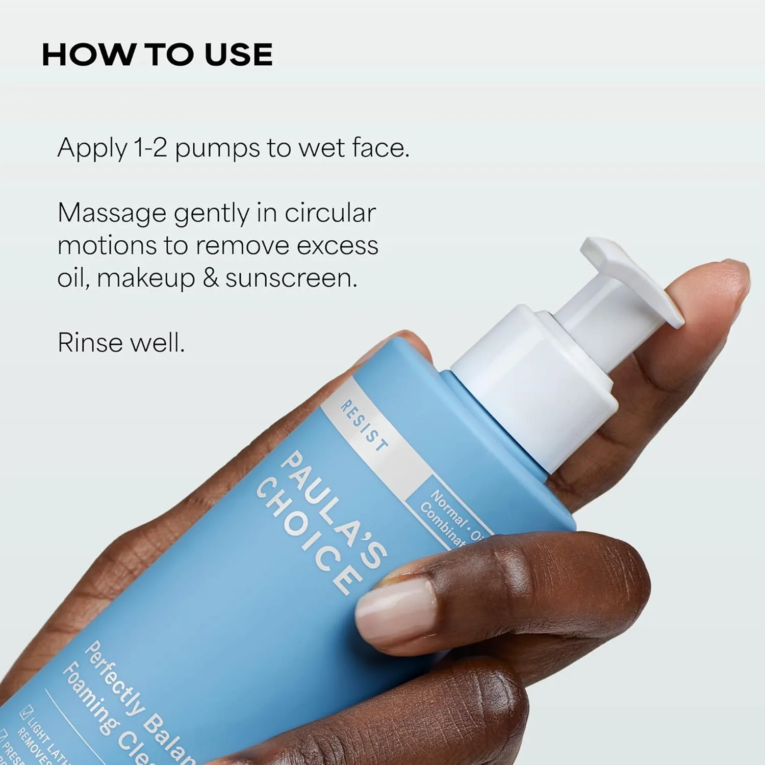 Пенка для умывания Paula's Choice — RESIST Perfectly Balanced Foaming Facial Cleanser, очищающая пенка для лица с, 189 мл — фото 4