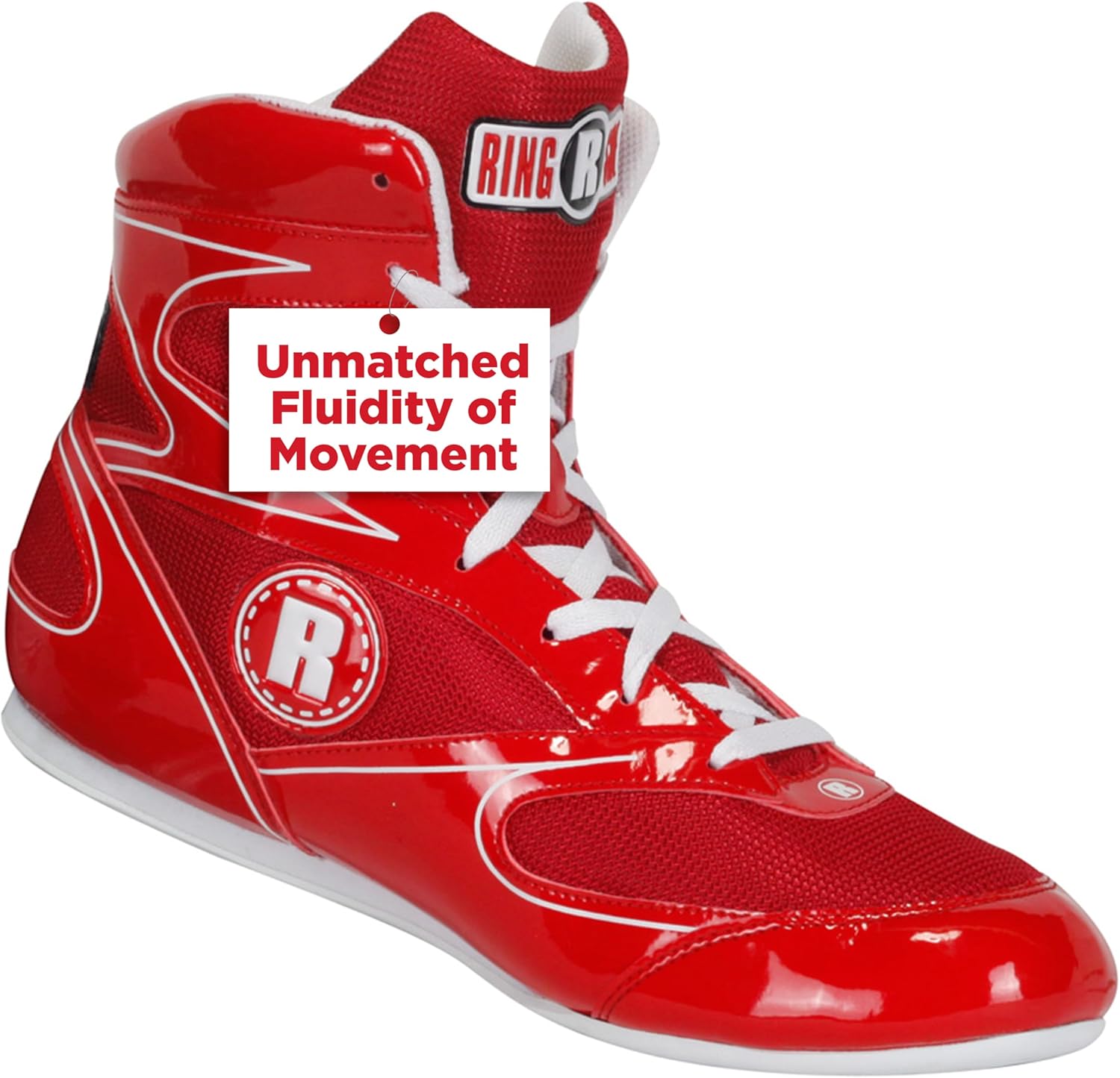 

Боксерские туфли Ringside Undefeated, синтетическая кожа, для мужчин и женщин, легкие высокие кроссовки для бокса, тренировок и соревнований, доступны в разных размерах (2-13), 2 Big Kid Red