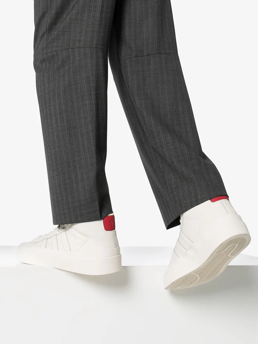 Высокие кеды Pro Model из коллаборации с 424 Adidas, белый — фото 2