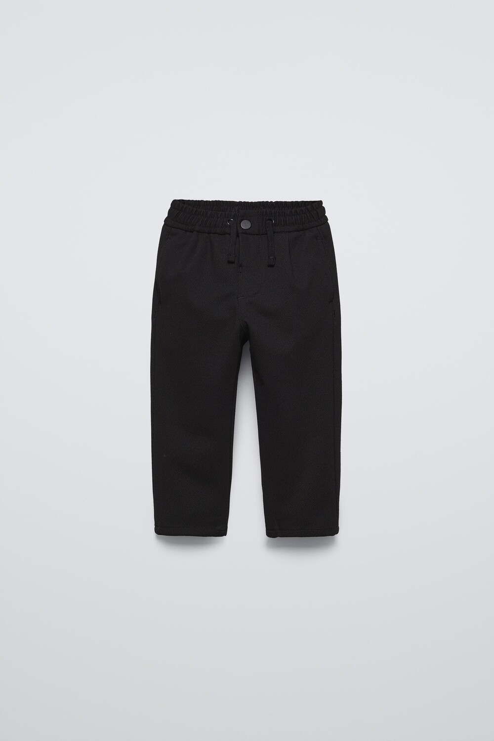 

Брюки прямого кроя ZARA, черный