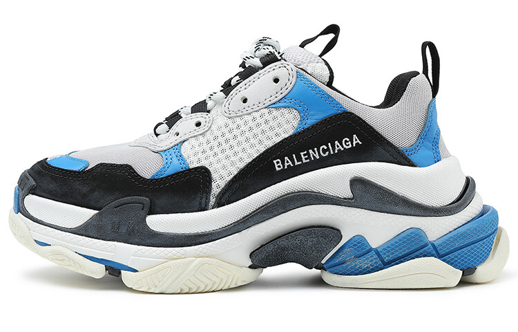 Кроссовки Balenciaga Triple S Chunky Sneakers Women's Low-Top White Blue