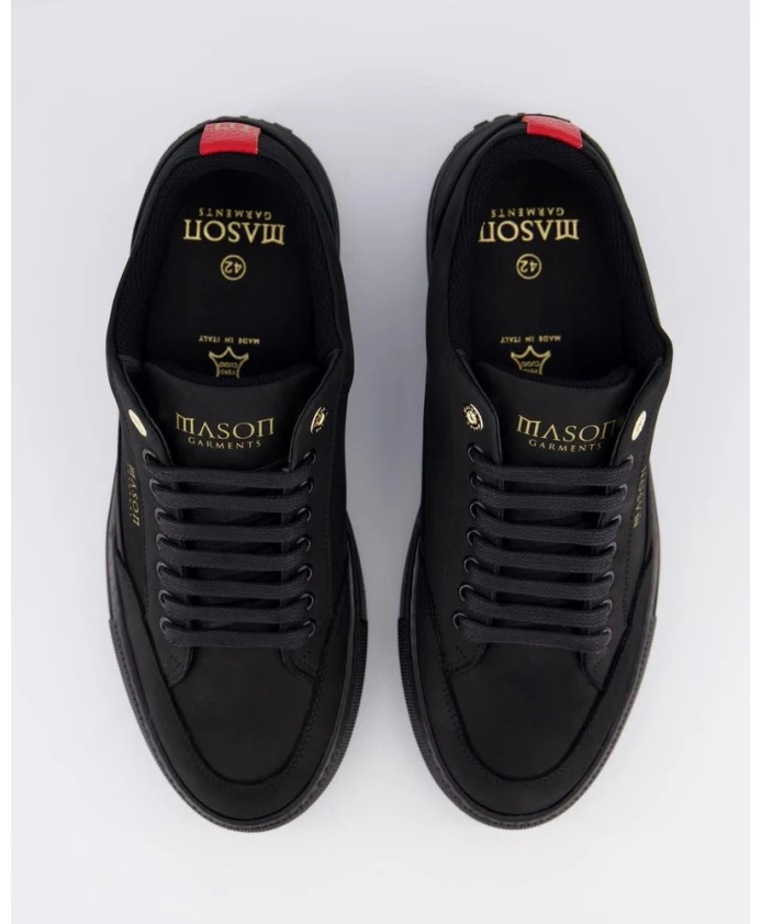 Черные нубуковые кроссовки для мужчин Mason Garments, черный — фото 3