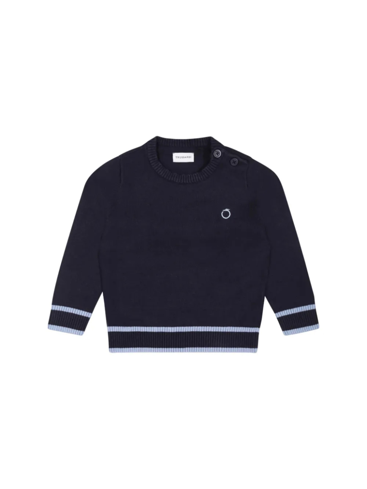 

TRUSSARDI JUNIOR джемпер из хлопка, синий