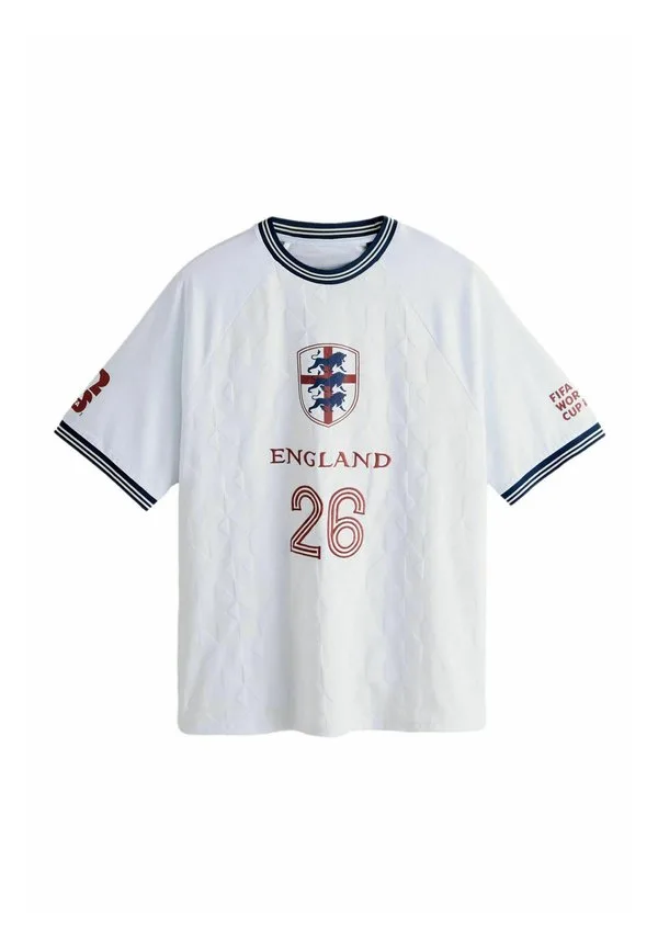 Футболка с лицензионным принтом, стандартного кроя Next, White England Fifa Word Cup