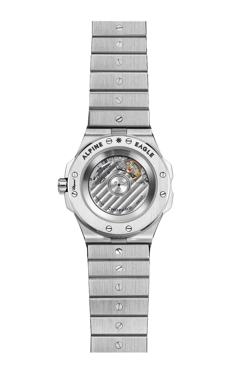 ALPINE EAGLE SMALL 36 ММ, АВТОМАТИЧЕСКИЕ, CHOPARD LUCENT STEEL A223, БРИЛЛИАНТЫ - 298601-3004, черный — фото 4