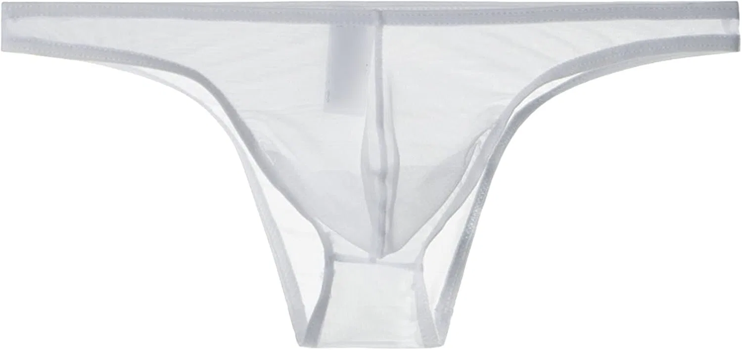 Боксеры прозрачные сетчатые, White-1pc