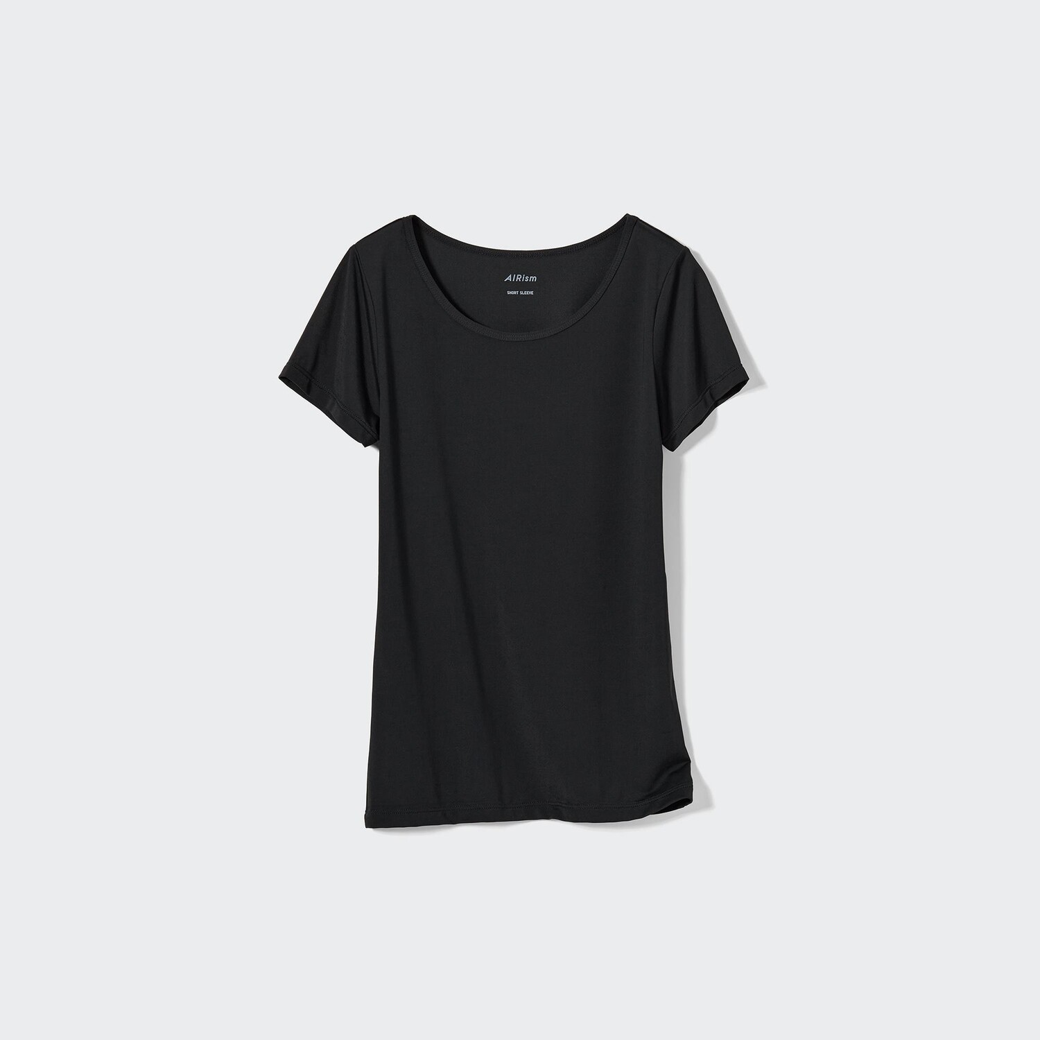 

Футболка UNIQLO Airism с U-образным вырезом, черный