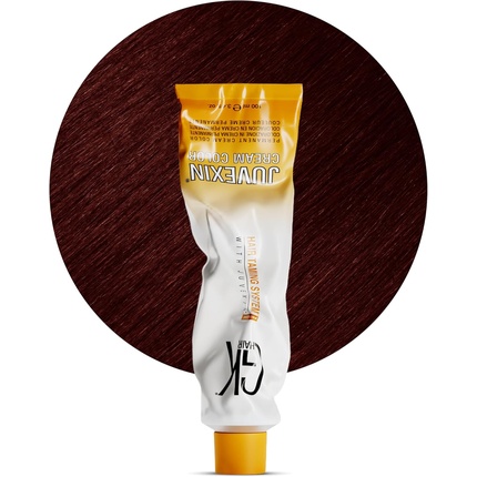 

GK HAIR Global Keratin Профессиональная крем-краска для волос в тюбике 3,4 жидких унции 100 мл Питательные очищающие краски для укладки Высокоэффективный стойкий полуперманентный натуральный тонер Красный 7,64 Медный блондин