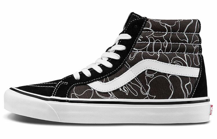 

Кеды A Bathing Ape x Vans SK8 HI 38 DX, черный, белый