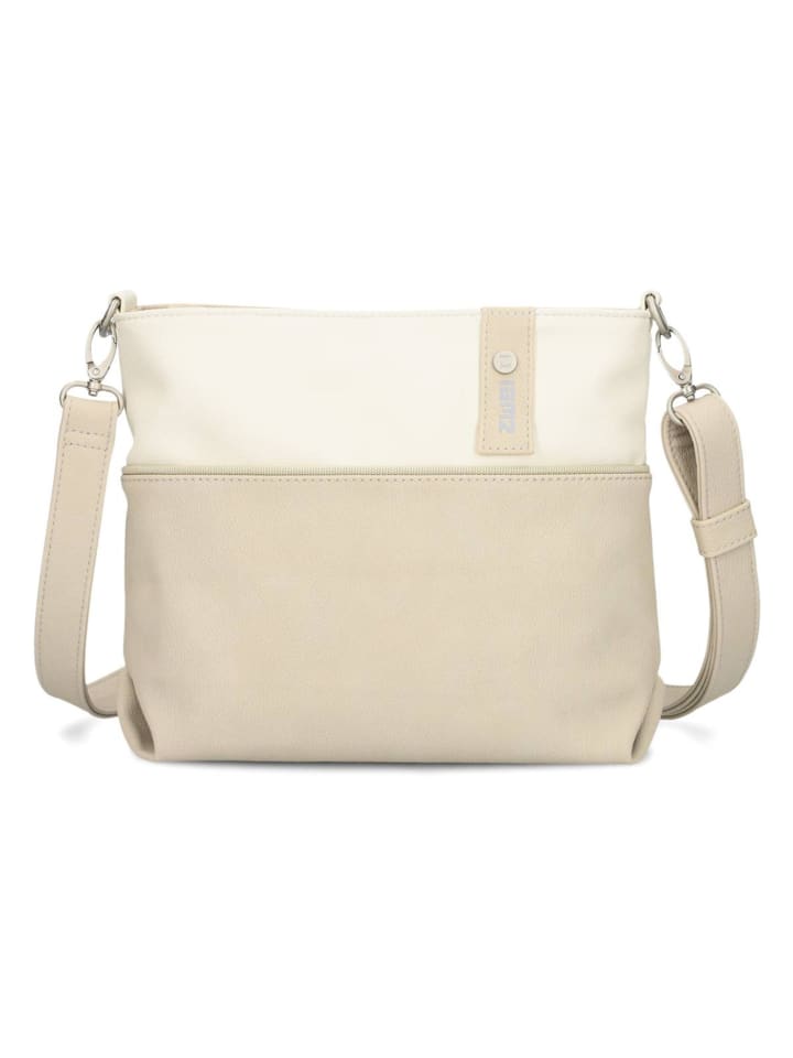 

Zwei Сумка через плечо Jana 27 см из нубука и льна