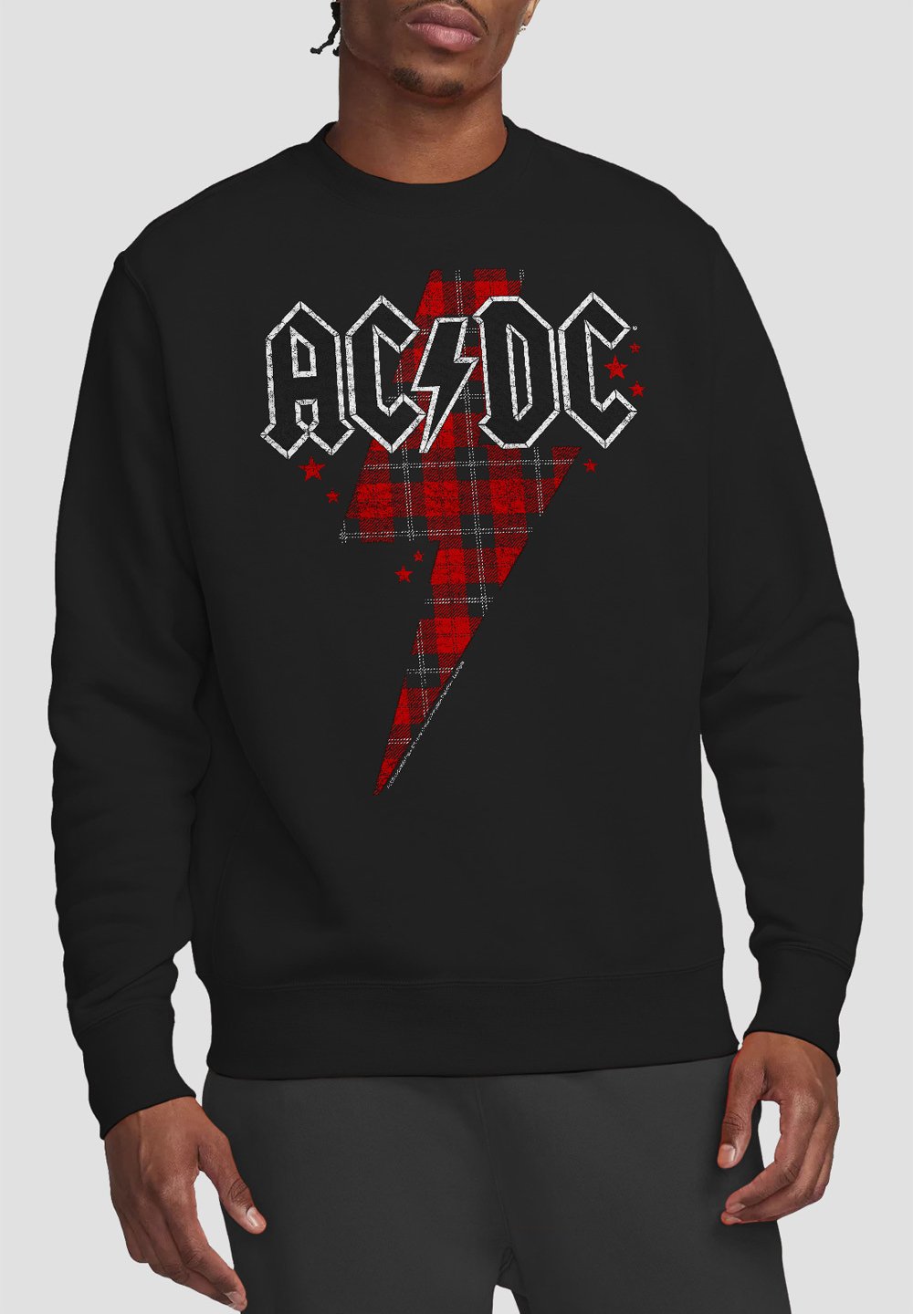 

Толстовка AC DC PLAID BOLT Cotton Soul, черный