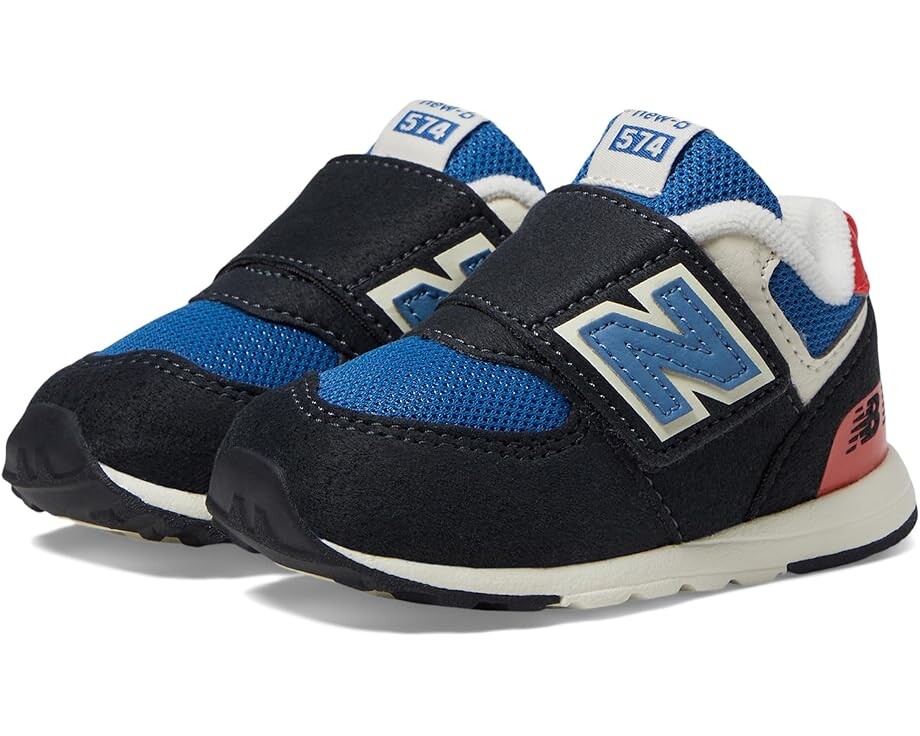 

Кроссовки New Balance Kids 574 New-B Hook & Loop, цвет Phantom/Blast Red