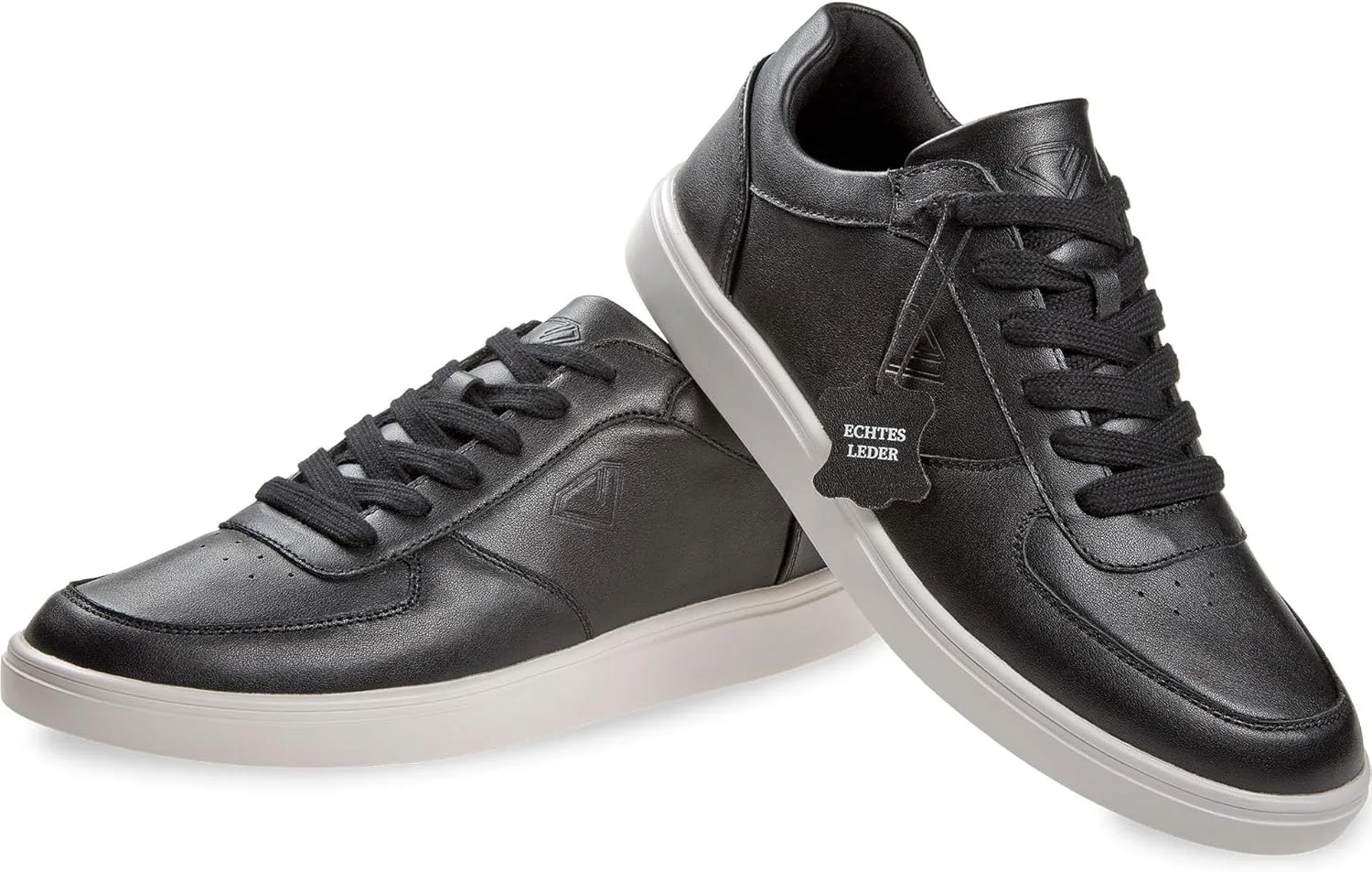 Танцевальные кроссовки Diamant Beat Black Unisex Low-Top, натуральная кожа, черный цвет, цельная подошва, съемная стелька — фото 3